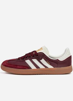Adidas samba og maroon cream 2