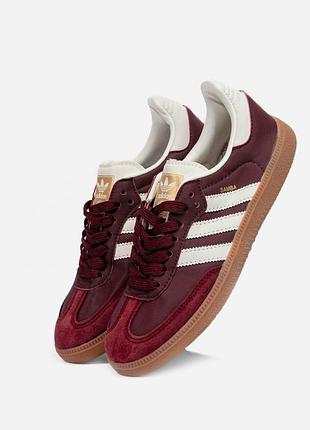 Adidas samba og maroon cream 5
