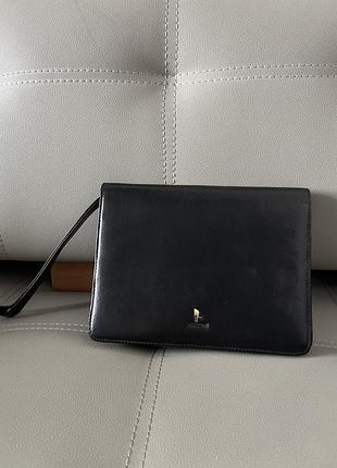 Шкіряна барсетка puccini італія,яку можна переробити в кросбоді