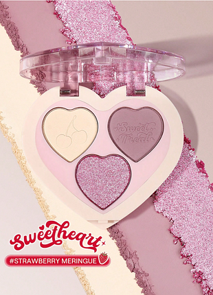 Трио для макияжа лица ssheglam berry besties color trio - strawberry meringue (5878)