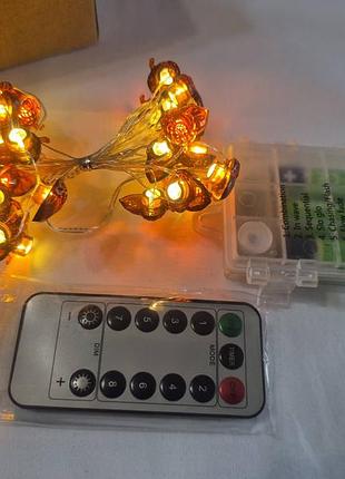 Світлодіодна гірлянда жолуді 3 м.