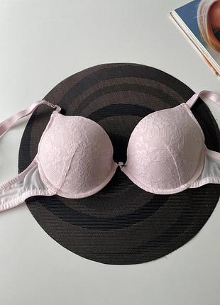 Красивий рожевий бюстгалтер на паралоні з пуш  ап