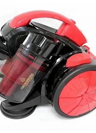 Пылесос с турбощеткой crownberg cb 0110 мощностью 2400вт для сухой уборки с контейнером 1.5 л.