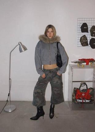 Худі з пухнастим капюшоном 8