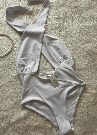 Суцільний купальник-халтер (зав'язується навколо шиї). від бренду sea me swimwear,