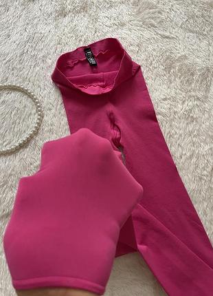 Рожеві матові капронові лєгінси wolford