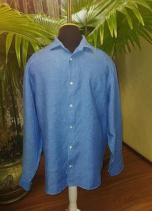 Чоловіча льняна сорочка, розмір xxxl