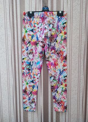 Красивые трикотажные лосины 4