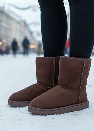 Угги женские зимние коричневые с407