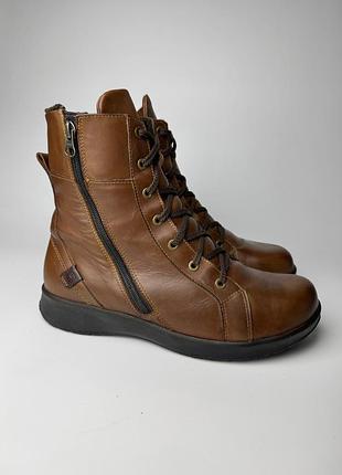 Широкі шкіряні черевики klavenes зима