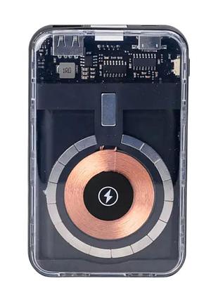 Повербанк з бездротовою зарядкою 10000mah 3 шнура в комплекті x104