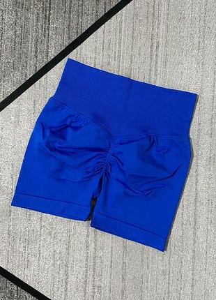Шорти сині спортивні з еластичним поясом з push up