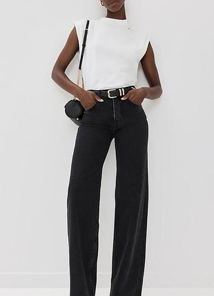 Топ anine bing auburn з щільного бавовняного трикотажу кольору слонової кістки.