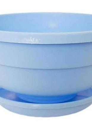 Горшок для цветов 600 мл «фиалка» (с поддоном), 145мм гортензия тм еталон-с