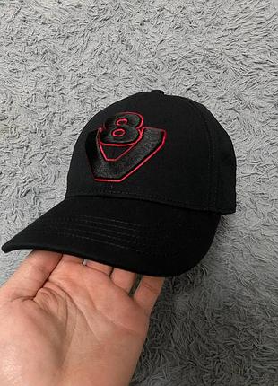 Бейсболка official scania black red outline v8 logo