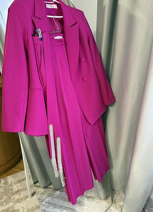 Костюм брючний жіночий s фуксія
