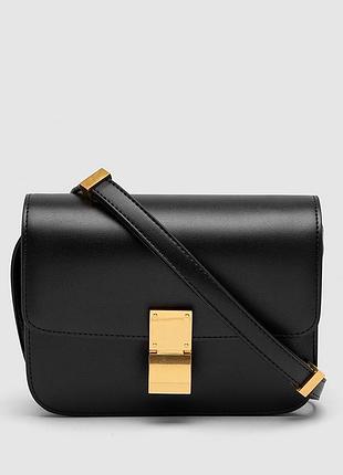 Сумка celine classic box medium black/gold