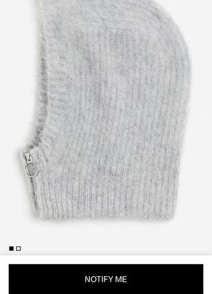 Балаклава капор h&m 32% альпака 32% вовна