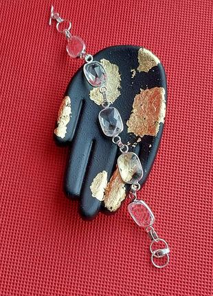 Гірський кришталь браслет із гірським кришталем браслет із каменем гірський кришталь. індія!