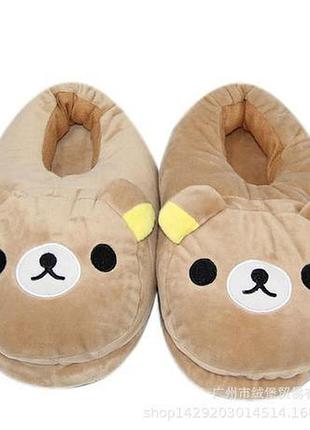 Тапочки плюшевые мешка тедди 35-43 (28 см)