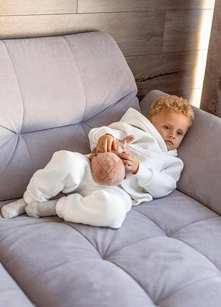 Костюм 205, р.116-122,128-134,140-146,152-158, турецький футер піньє, білий