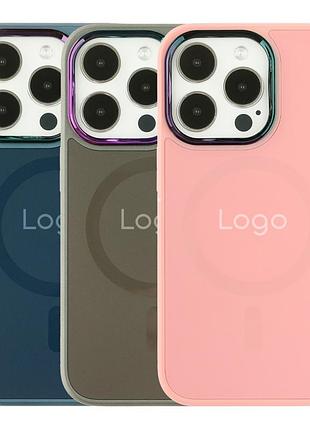 Чохол ag-glass chrome camera with magsafe для iphone 14 pro