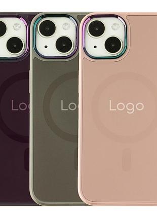 Чохол ag-glass chrome camera with magsafe для iphone 14