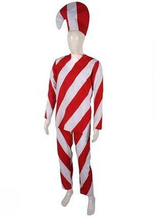 Чоловічий костюм карнавальний цукеркової тростини candy cane costume fun shack