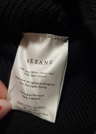 Светр sezane шерсть + бавовна 5