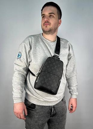 Чоловіча сумка-слінг луи виттон 8