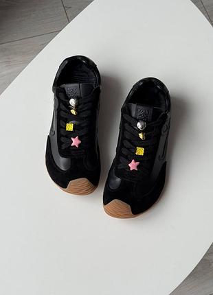 Кросівки чорні шкіра замша