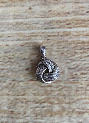 Вінтажний срібний кулон- «клубочок»  925