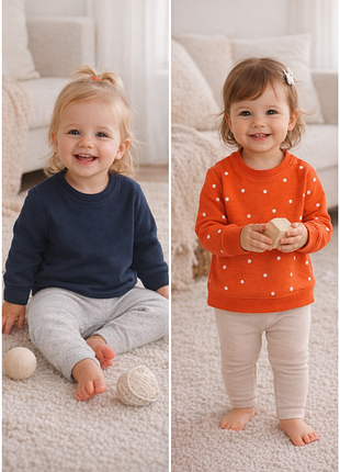 Свитшоты для малышей набор комплект lupilu. нижняя