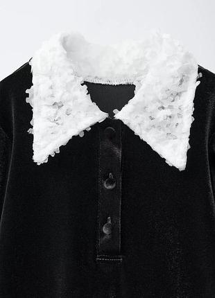 Детское велюр платье zara 2