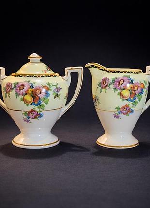 Набір — цукорниця та молочник crown ducal ware, a.g. richardson & co