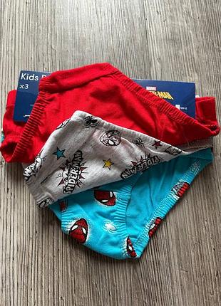 F&f нові труси на 3-4 роки, 3 пари, спайдермен