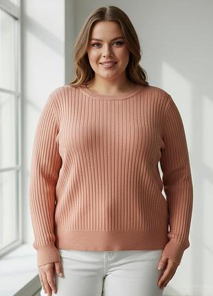 Вискозный свитер джемпер большого размера батал лапша