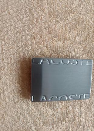 Пряжка автомат lacoste для ременю металева