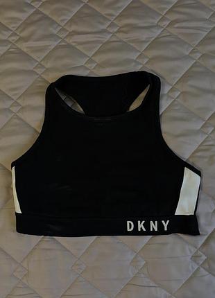 Чорний спортивний топ dkny sport