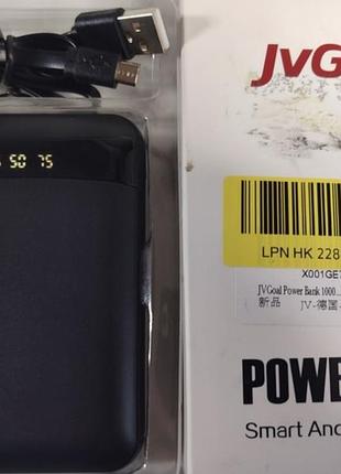 Новий портативний powerbank jvgoal 10000 мач, жк-дисплей, usb-c, два виходи