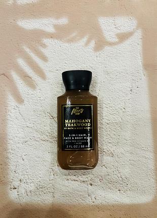 Гель для душу чоловічий mahogany teakwood bath and body works