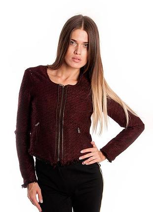 Ветровка женская бордовая bershka 67806