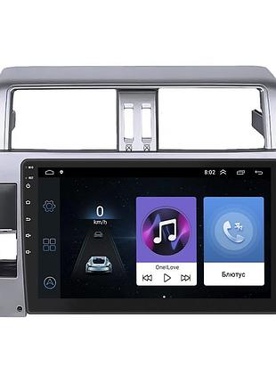 Штатная магнитола lesko для toyota land cruiser prado 150 series рестайлинг 1 2013-2017 экран 10" 1/16gb wi-fi