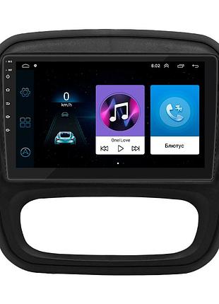 Штатна магнітола lesko для renault trafic iii 2014-2021 екран 9" 2/32gb wi-fi gps base