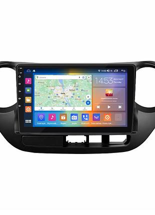 Штатна магнітола lesko для hyundai i10 ii 2013-2016 екран 9" 4/64gb carplay 4g wi-fi gps prime