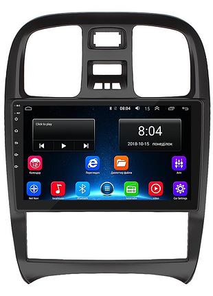 Штатная магнитола lesko для hyundai sonata iv (ef) рестайлинг 2001-2012 экран 9" 2/32gb wi-fi gps base