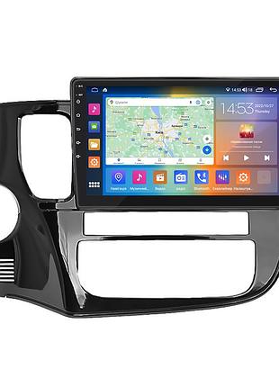 Штатная магнитола lesko для mitsubishi outlander iii 2012-2015 экран 10" 2/32gb carplay 4g wi-fi gps prime