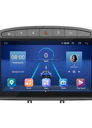 Штатна магнітола lesko для peugeot rcz i 2010-2012 екран 9" 6/128gb 4g wi-fi gps top