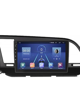 Штатная магнитола lesko для hyundai avante vi 2015-н.в. экран 9" 2/32gb 4g wi-fi gps top