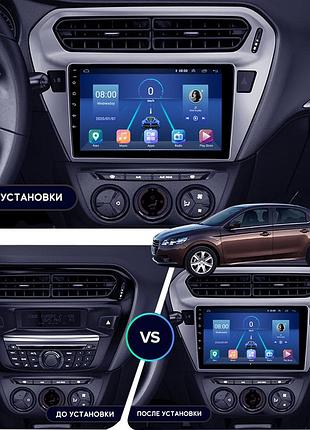 Штатная магнитола lesko для citroen c-elysee i рестайлинг 2016-н.в. экран 9" 4/32gb 4g wi-fi gps top